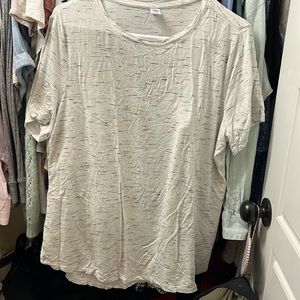 Old Navy White Luxe Tee